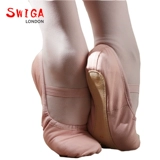 Королевские балетки, импортные детские кожаные туфли для принцессы, подходит для начинающих, из натуральной кожи, мягкая подошва