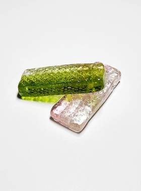 A2孤品项坠 圆形方形几何琉璃项链挂坠吊坠diy挂件手工材料新中式