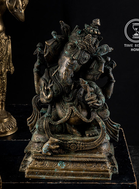 时光美器黄铜佛系摆件