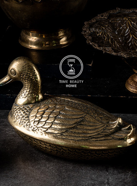 欧美风黄铜旧物vintage西洋古董