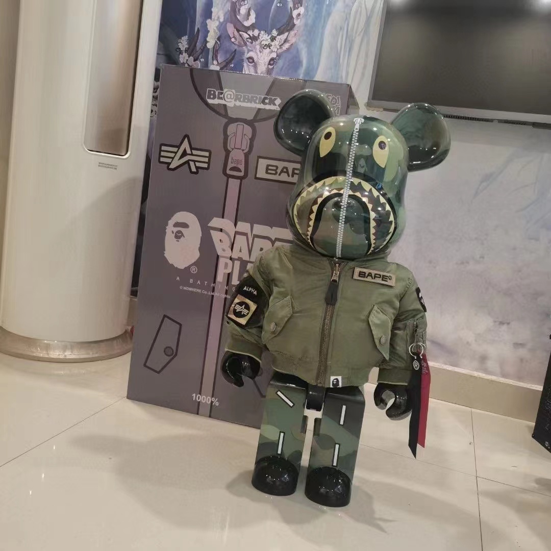 bearbrick1000%78cm暴力熊儿童雕塑摆件网红阿耨手办i乔丹篮球 - 图2