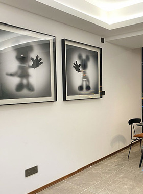 消失的米奇潮流潮牌挂画客厅墙面装饰画别墅卧玄关版画室床头