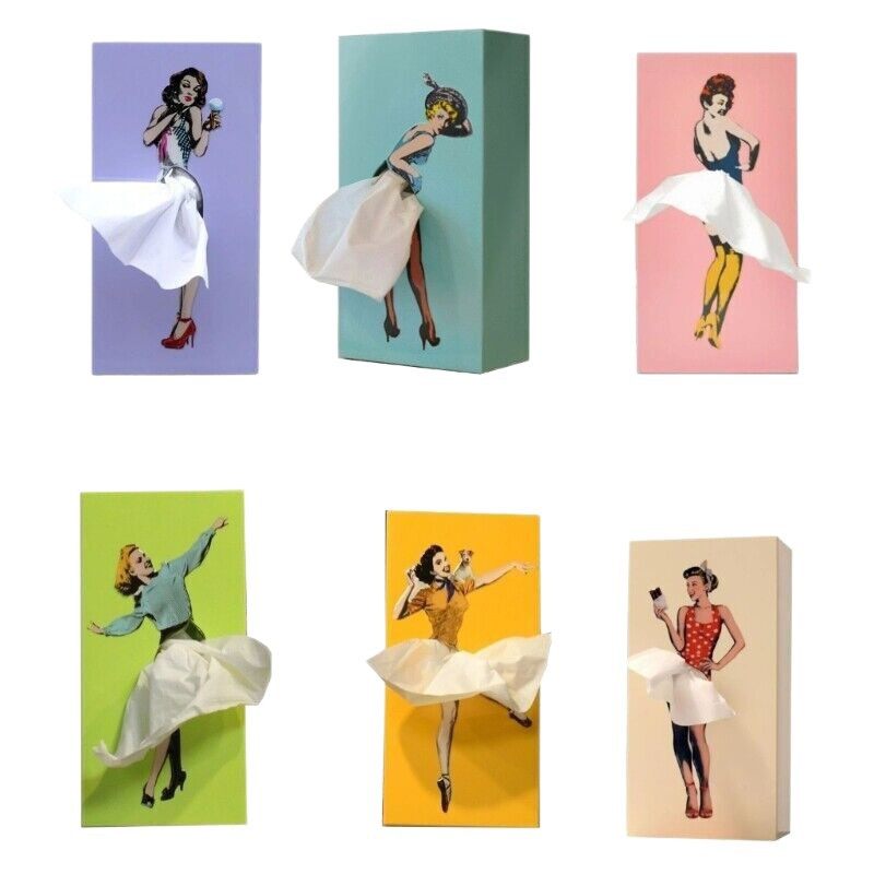 跨境新品 蓬裙玛丽莲梦露蓬裙少女脸抽纸盒卡通动漫少女纸巾盒,淘宝优惠券,粉丝福利购,淘宝优惠卷