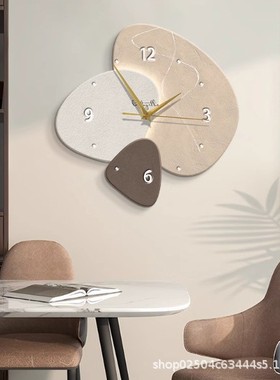 温馨时光挂钟客厅轻奢时尚简约现代装饰钟表挂墙石英网红餐厅