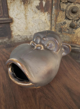 复古创意烟灰缸家居酒吧KTV办公客厅美式雪茄摆件轻奢可爱创意陶