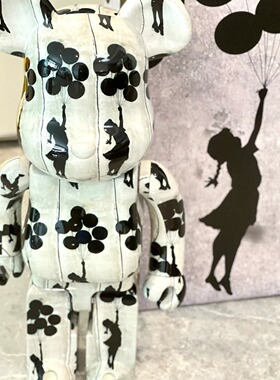 bearbrick B@BY1000%暴力熊气球女孩装饰品摆件电视柜