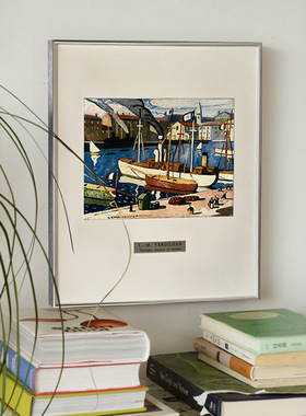 普罗旺斯风景】北欧风客厅装饰画沙发背景墙挂画高级感现代壁画