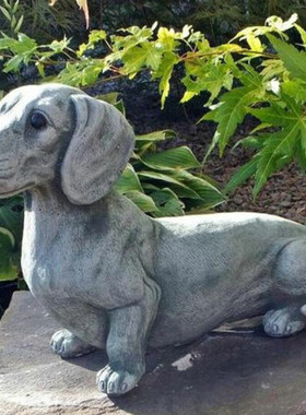 跨境新款 拉布拉多宠物装饰摆件狗 树脂工艺品 园林艺术仿真动物