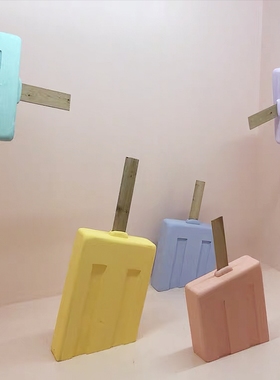 夏季网红仿真泡沫融化冰淇淋雪糕店铺橱窗装饰布置商场美陈dp点