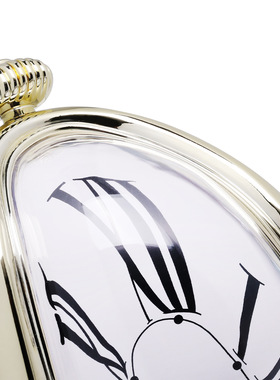 恒丽  跨境创意家居高跟鞋造型扭曲时钟达利融化钟表装饰摆件