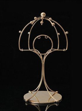 新娘秀禾头饰架子金属展示架皇冠凤冠古装饰品陈列架影楼放置