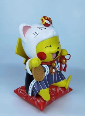 招财猫雕塑手办儿童玄关ins摆件