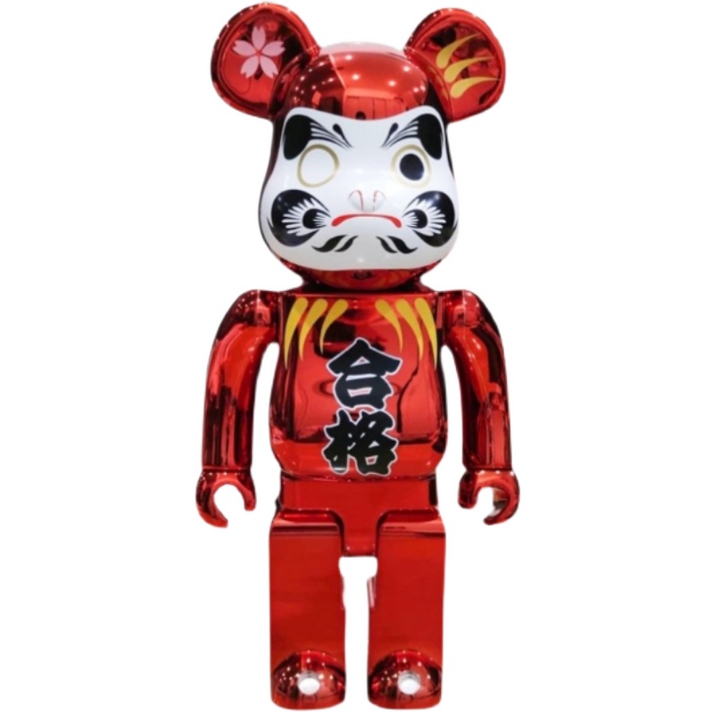 暴力熊摆件bearbrick400%电镀达摩玩偶福京剧脸合格积木熊公仔潮 - 图3