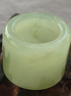 天然岫玉指环扳指时尚风手饰品