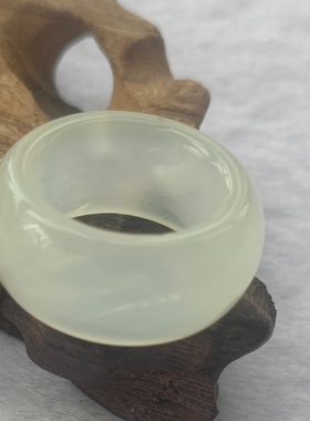 天然玉石岫玉戒指指环时尚流行