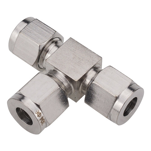 卡套接头铜管对接头直通三通不锈钢管接头配件免焊接连接件变径 - 图3