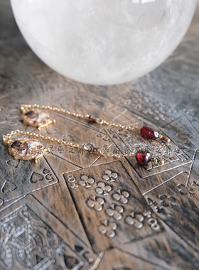 蒲扇家的吉普赛人女娲 原石 石榴石 灵摆 srt 原创设计 私人订制