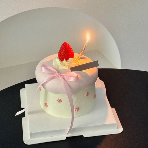 北京网红ins4寸生日蛋糕简约韩式复古裱花蛋糕男女同城配送米帝欧 - 图0