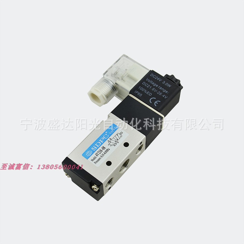 4V21008  AC220V SDPC电磁阀4V31010电磁阀 气动阀 AC24V DC24V - 图1