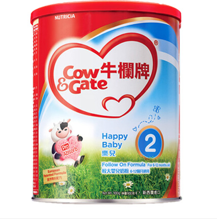 代购香港版Cow&Gage牛栏牌2段乐儿新西兰原装进口正品婴幼儿奶粉