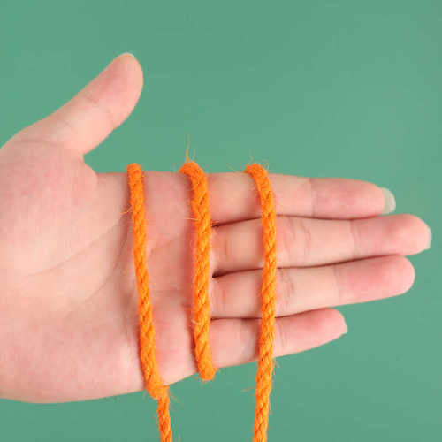 4.5MM50米彩色麻绳幼儿园手工天然麻线绳子diy配件装饰品绕管花盆 - 图0