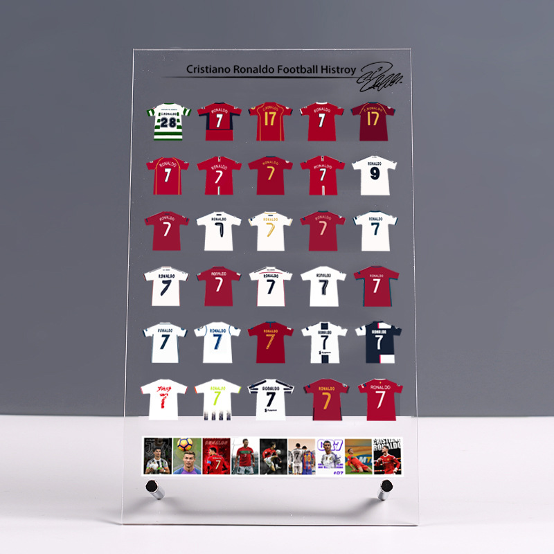 梅西C罗内马尔球衣立牌足球明星桌面摆件摆台球迷周边礼品送男生 - 图2