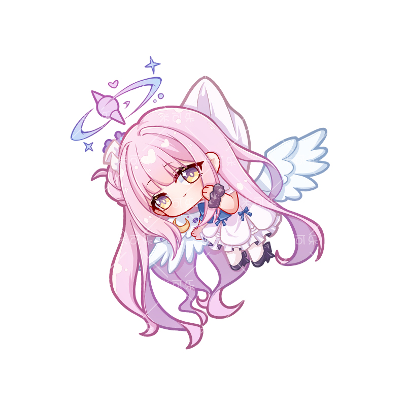 碧蓝档案圣园未花动漫游戏亚克力挂饰小钥匙扣Q版二次元挂件周边 - 图3