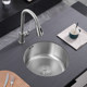 Mini round single basin 304 stainless steel