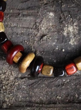 多宝方块手串血檀黑檀绿