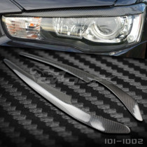 Wing God Mitsubishi EVO 10 Generation Headlights Stick To Mitsubishi Wing God Carbon Fiber Light Brow With a pair of clothing