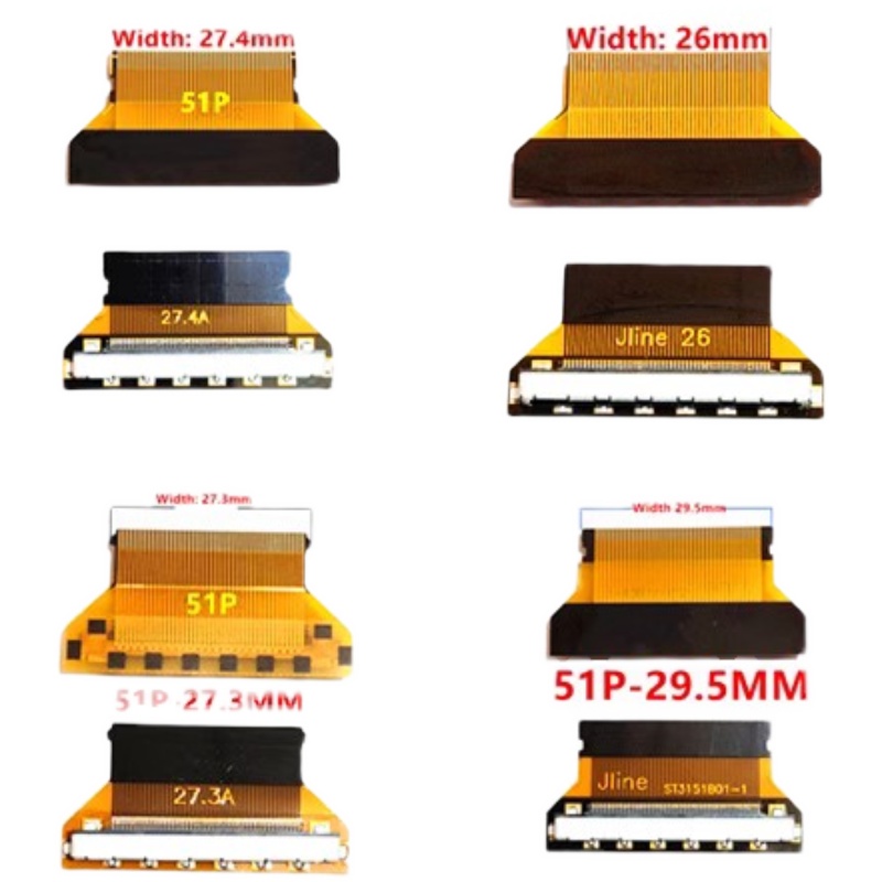 LVDS屏线EDP转接板FIX30P转FPC30P/51P1.0/0.5MM软排线接口转接头-图3