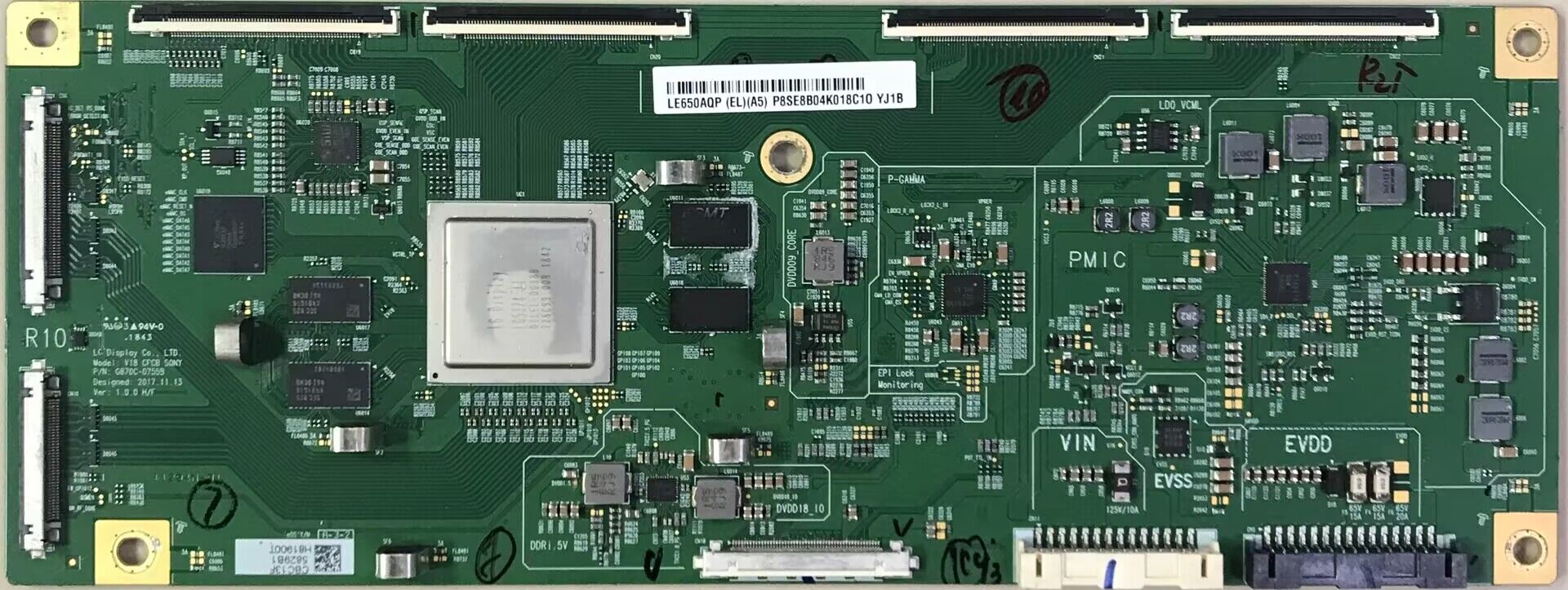 原装 索尼 KD-55A9F KD-55A8F KD-65A8F 逻辑板 6870C-0755B - 图1