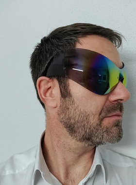 嘻哈复古未来科技感炫酷墨镜