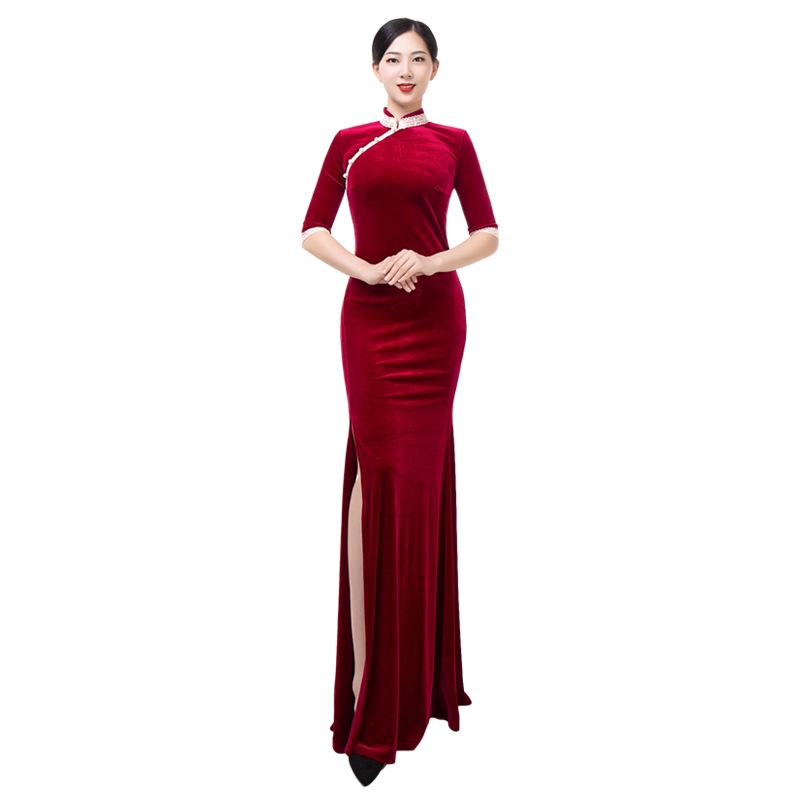 舞姿翼修身形体礼仪服新款训练走秀连体长裙女练功服舞蹈套装159_虎窝淘