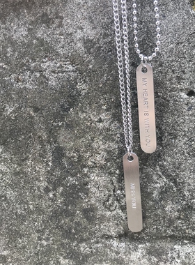 西山彻军牌潮男钛钢吊坠