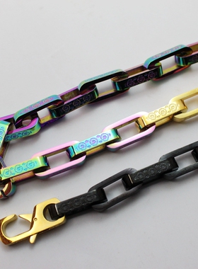 阿男钛钢淬火男项链不掉色