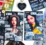 Южная Корея INSE Той же ошибка PING 404 серия серии Computer Frame Card Card Карта карты исправления карты DIY Decoration Patch Patch