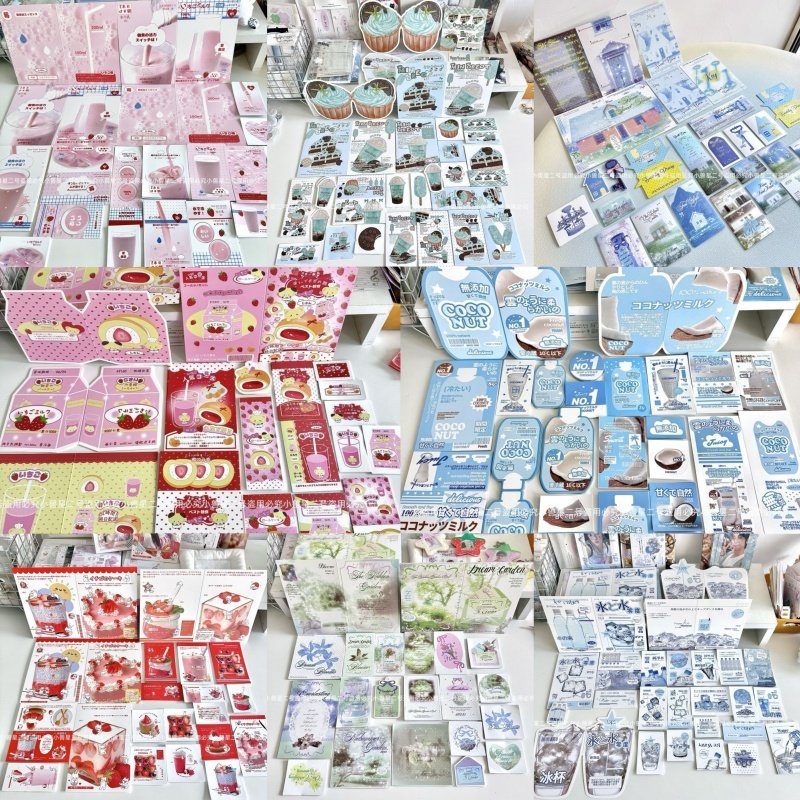 三弹小兽星文创试吃SET随心配食物套装手账卡头封口折页覆膜贴纸,淘宝优惠券,粉丝福利购,淘宝优惠卷