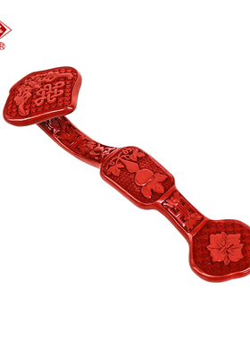 漆花雕漆铜胎如意摆件商务礼品送家人朋友扬州漆器厂工厂店直销