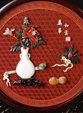 结婚生日礼品商务台屏扬州漆器厂