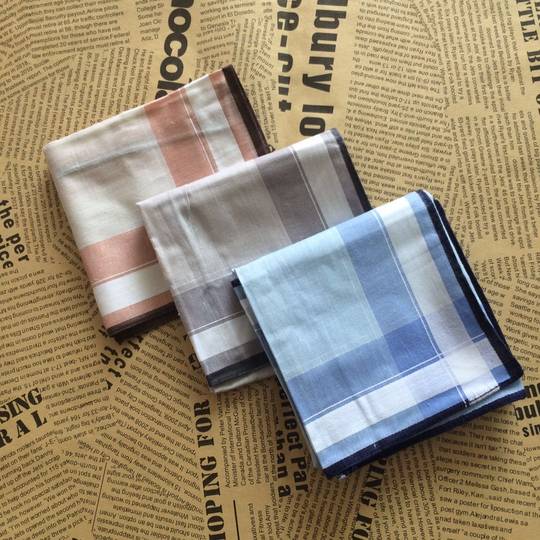 【12条】白手帕男士纯棉手巾怀旧老手绢小方巾擦汗耐脏古风刺绣