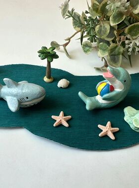 ZAKKA新款日本丸和树脂海豚摆件