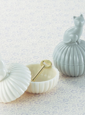 zakka猫咪系列新款陶瓷收纳罐