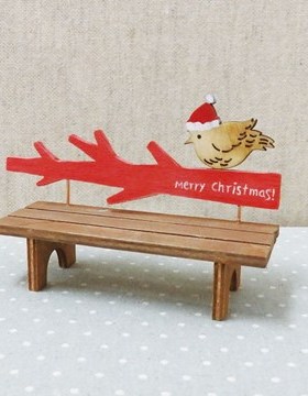 树圣诞装饰树小鸟拍摄道具摆件