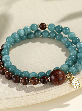 【普陀山官方】金丝檀木手链