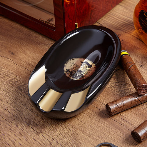 LUXFO雪茄烟灰缸大口径陶瓷超大号欧式客厅多口径专用烟槽烟灰缸 - 图2