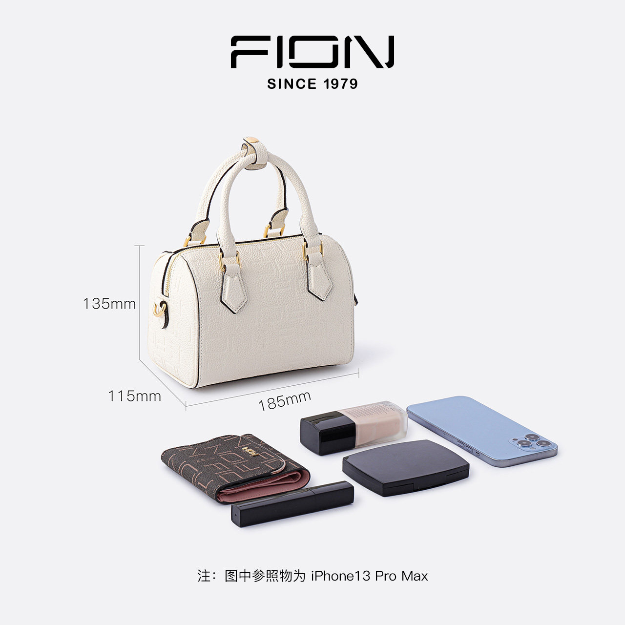 fion /菲安妮印记系列小号波士顿包 FION菲安妮女士包袋