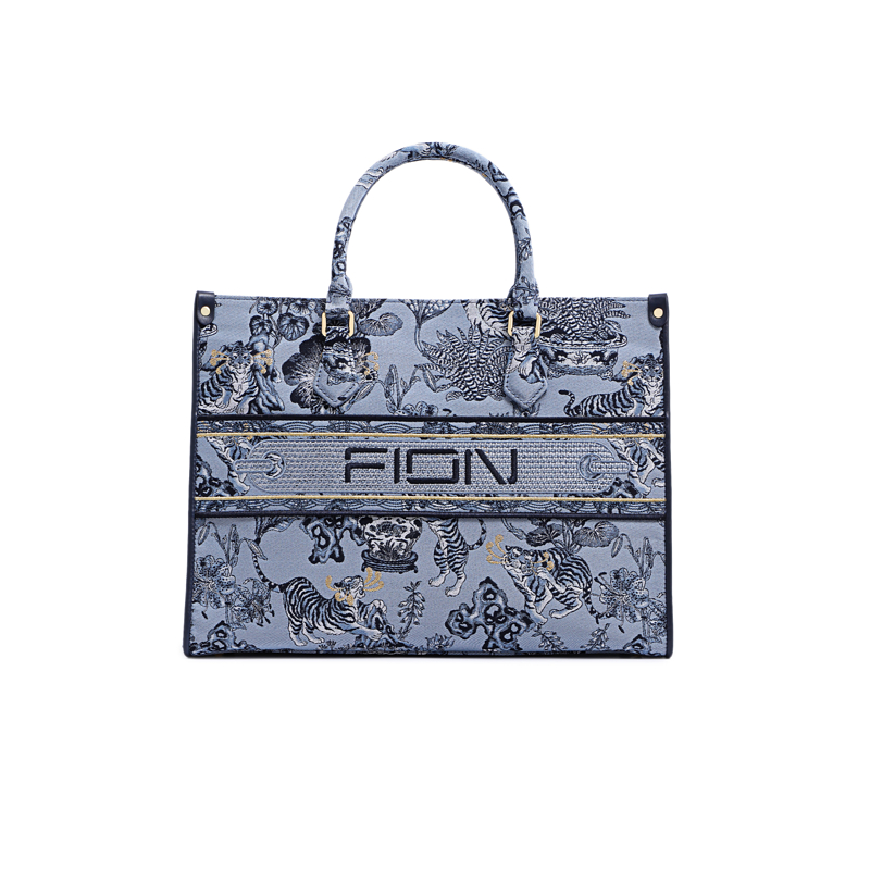 Fion/菲安妮油画托特包大容量