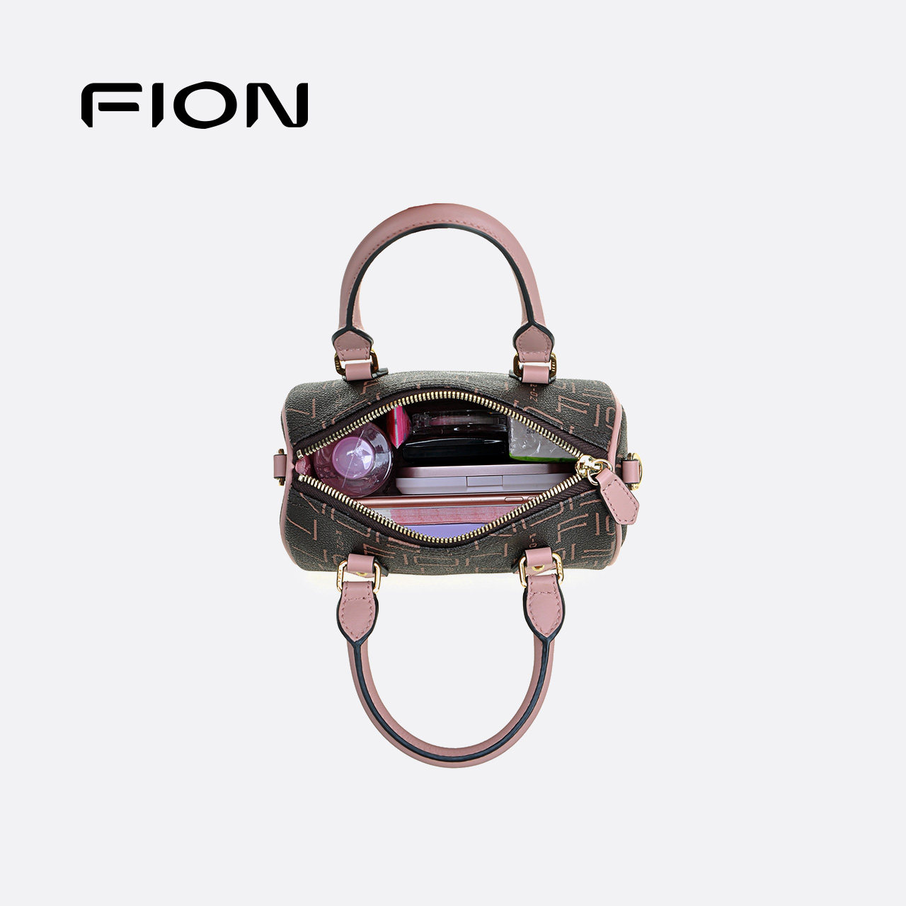 fion /菲安妮小众通勤波士顿手提包 FION菲安妮女士包袋