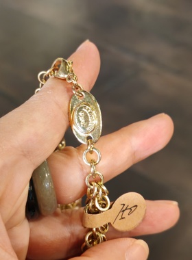 Vintage中古打标琉璃珍珠项链